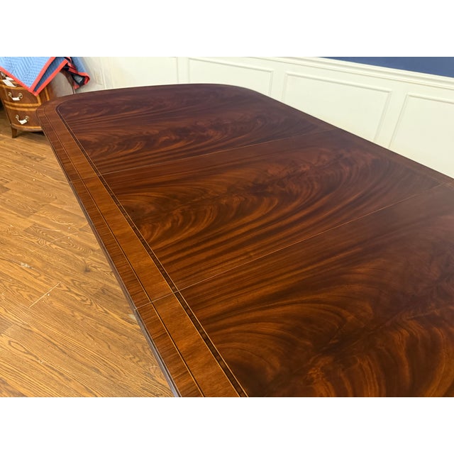 Traditional Mahogany Georgian Dining Table by Leighton Hall For Sale - Image 12 of 18