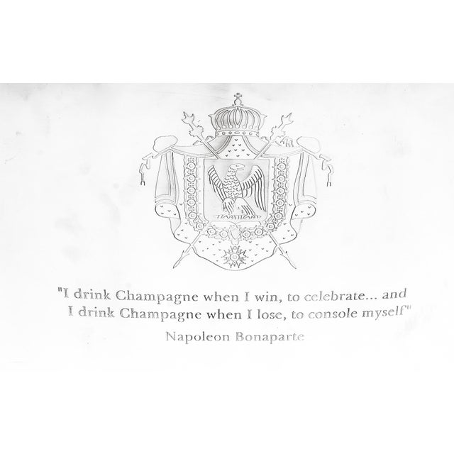 This is a large elegant and stylish vintage champagne cooler dating from the late 20th century. This alluring item is...