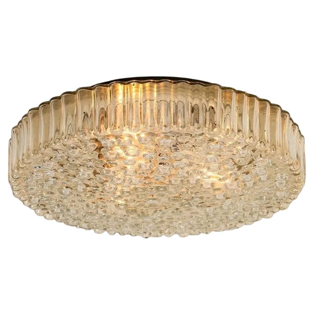 Glass Wall Light/ Flush Mount attributed to Motoko Isshi for Staff, 1970s For Sale