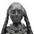 Mid 20th Century 19.5" Mexican Barro Negro Mother & Child Sculpture Lamp Base For Sale - Image 5 of 11