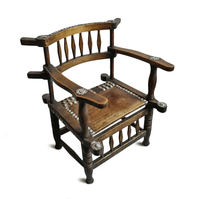 Vintage Malenka African Chief Chair For Sale - Image 4 of 7