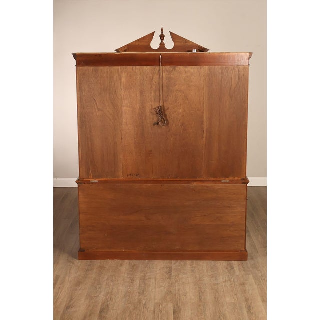 Stickley Traditional Style Cherry Breakfront China Cabinet For Sale - Image 17 of 18