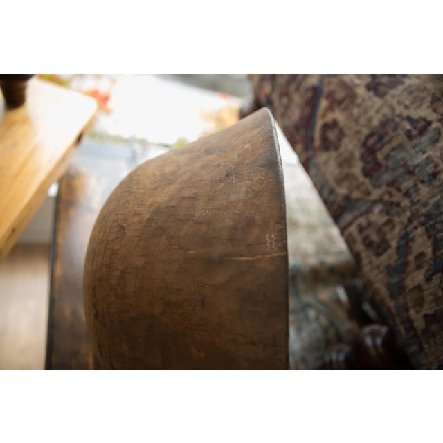 :: Vintage handmade African wooden bowl with tons of character and charm. Circa 1930s, believed to be from the Tuareg...