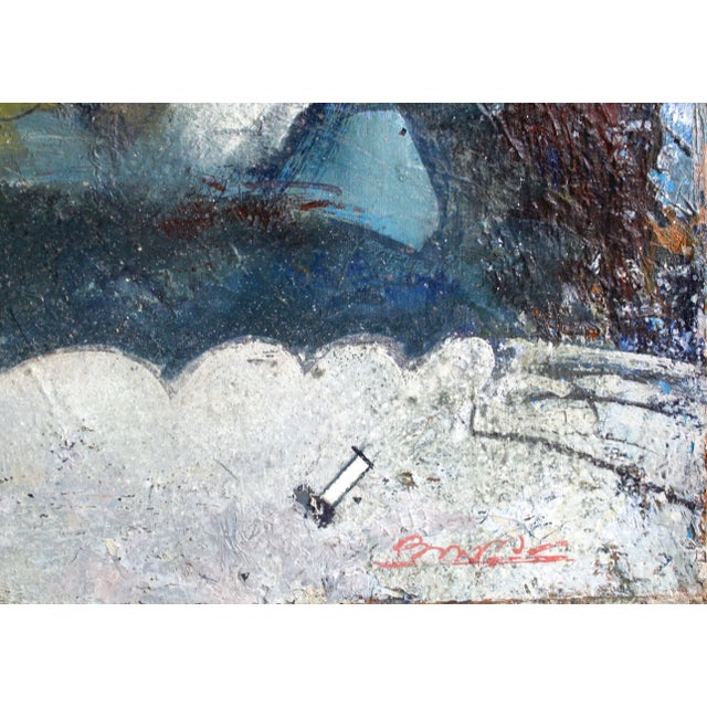 A game for four. Oil on canvas 92.5x100.5 cm the painting is an abstract representation of four human figures engaged in a...