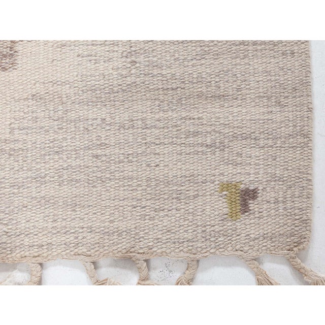 Doris Leslie Blau Vintage Swedish Flat Weave Rug by Erik Lundberg For Sale - Image 9 of 9