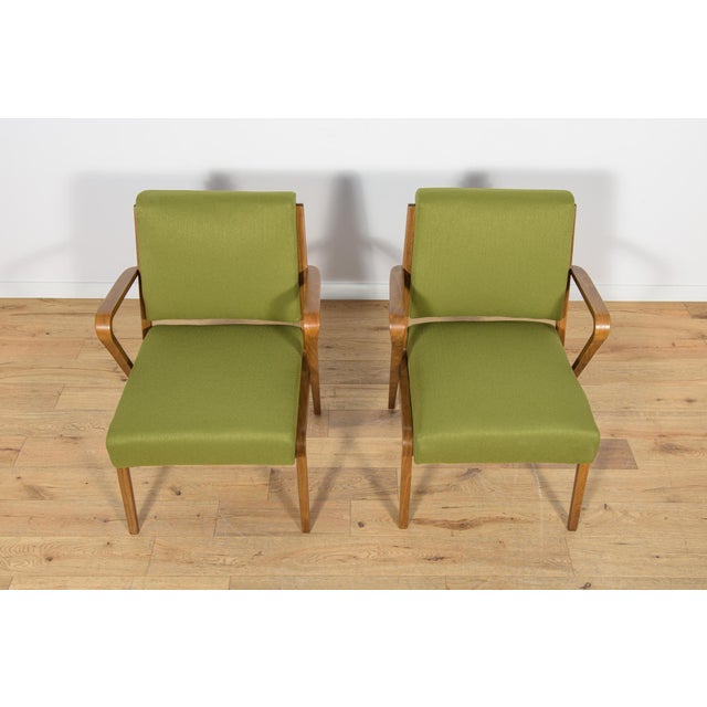 Armchairs by Selman Selmanagic for VEB Deutsche Werkstätten Hellerau, Germany, 1950s, Set of 2 For Sale - Image 4 of 18