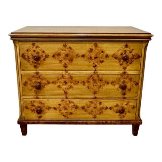 Baker Furniture Milling Road Painted Chest With Concealed Interior Drawers For Sale