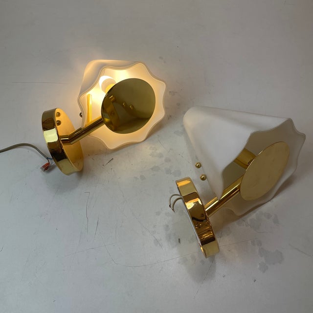 Murano Glass Wall Lamps, Italy, 1980s, Set of 2 For Sale - Image 6 of 14