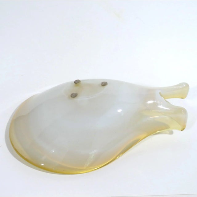 Glass Fratelli Toso Opaline Glass Bowl For Sale - Image 7 of 7
