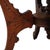 Wood Antique Rj Horner Attr. Chip Carved Oak Table With Casters C1920 For Sale - Image 7 of 11
