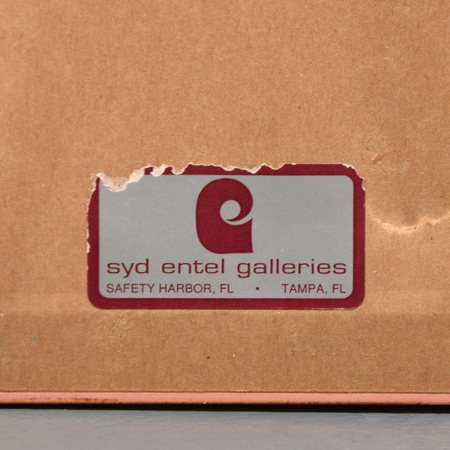 1990s Original Signed 48" Tadashi Asoma "Trace of Autumn" Screenprint Ed. 168/175, Framed For Sale - Image 12 of 12