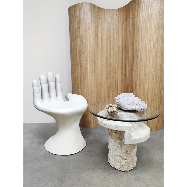 Vintage Mactan Stone Coffee Table attributed to Magnussen Ponte, 1980 For Sale - Image 4 of 8
