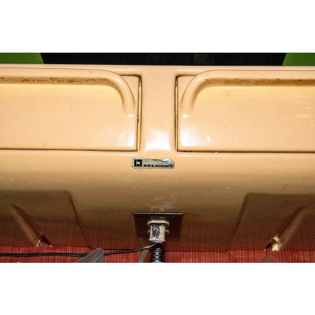 Traditional Vintage Retro Space Age Hair Salon Mirror Units in Lime Green & Taupe - Set of 8 For Sale - Image 3 of 12