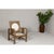 Wood Anglo Style Bone Inlaid Armchair with Folding Back and Loop Arms For Sale - Image 7 of 12