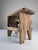 Brown Rustic Stool in Wood For Sale - Image 8 of 17