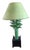 Vintage French Ceramic Lamp by Jean Roger, 1960 For Sale