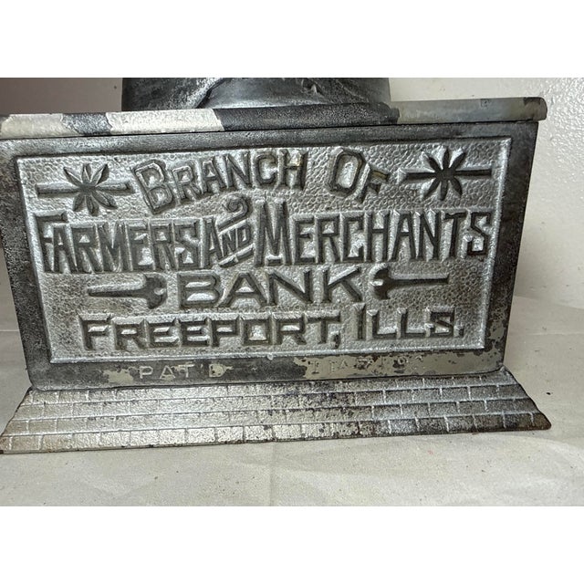 Metal Large Antique 1892 Economy Accumulates Wealth Cast-Iron Beehive Mechanical Bank For Sale - Image 7 of 16