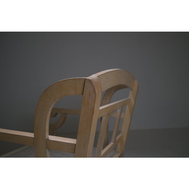Vintage Georges V Cerused Oak Lounge Chair by Christian Liaigre, 1980s For Sale - Image 17 of 18