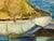 Textile B. Bergman Acrylic on Canvas Boat Nautical Painting, Circa 1983 For Sale - Image 7 of 12