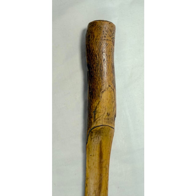 Antique Hand Carved Wood Alligator Folk Art Page Turner Letter Opener Sculpture For Sale - Image 10 of 13