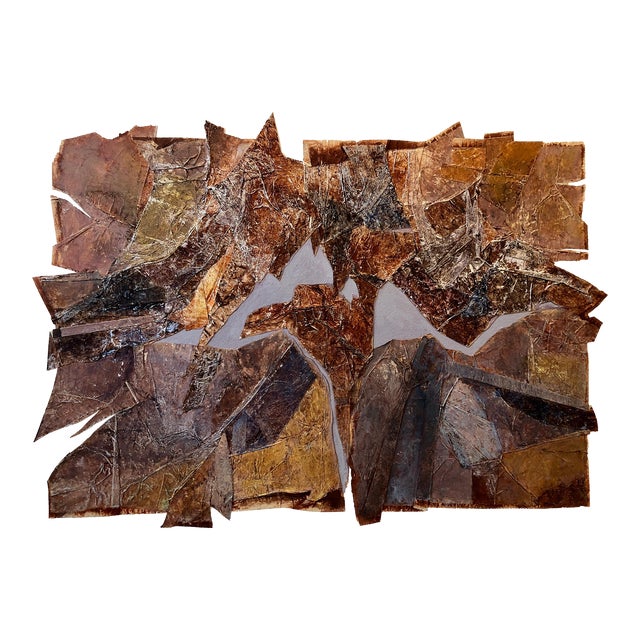 Vera Simons, MIxed Media Collage Assemblage Abstract Expressionist Painting Female Aviator, 1985 For Sale