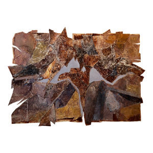 Vera Simons, MIxed Media Collage Assemblage Abstract Expressionist Painting Female Aviator, 1985