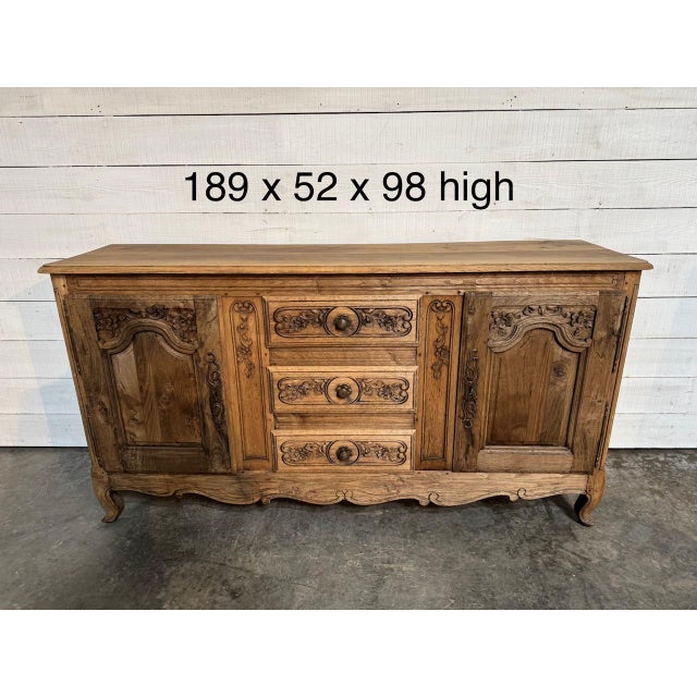 Wood French Oak Enfilade, 1800s For Sale - Image 7 of 16