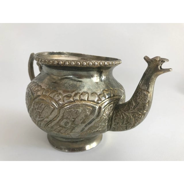 Vintage Turkish Brass Tea Kettle For Sale - Image 9 of 11
