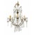 French Crystal and Gilded Bronze 5-Light Chandelier, 1980s For Sale - Image 6 of 7