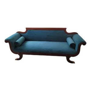 Late 19th Century Carved Victorian Duncan Phyfe Style Sofa