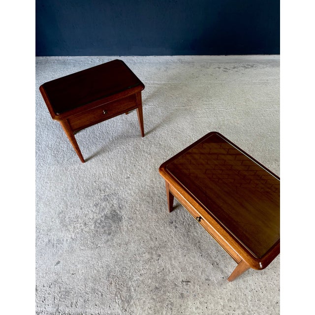 Mid-Century Bedside Cabinets, Italy, 1950s, Set of 2 For Sale - Image 12 of 18