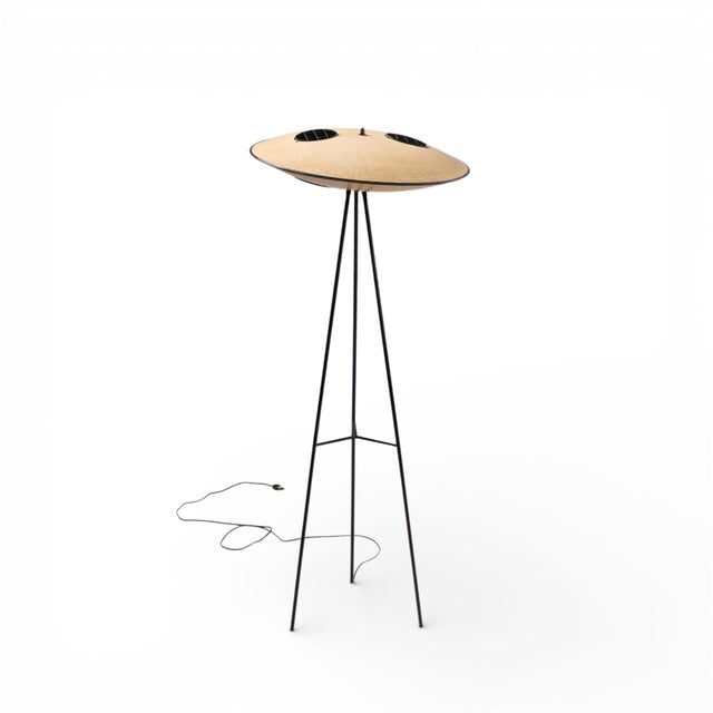 Mid 20th Century Mid 20th Century Mitchell Bobrick for Controlight Mid Century Enameled Steel and Fiberglass Floor Lamp For Sale - Image 5 of 7