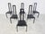 Black Vintage Postmodern Dining Chairs, 1980s, Set of 6 For Sale - Image 8 of 10