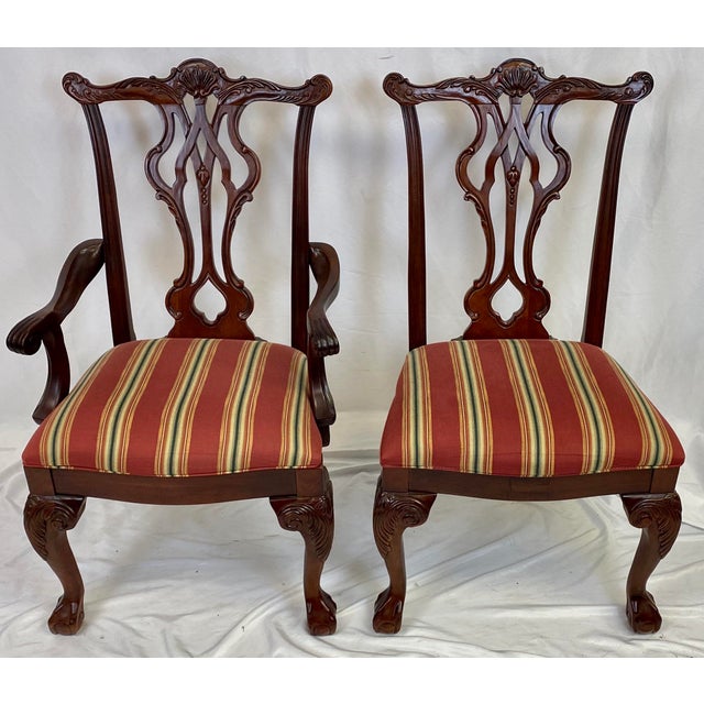Vintage Thomasville Furniture Chippendale Dining Chairs Set of 6