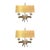 Revelation Star Quartz Sconces - Pair. For Sale
