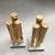 Mid 20th Century Modernist Architectural Brass and Steel Andirons - a Pair For Sale - Image 5 of 7