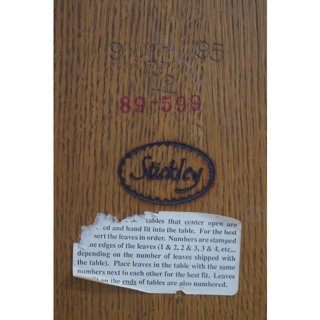 Stickley Mission Oak Arts & Crafts Dining Room Table For Sale - Image 11 of 12