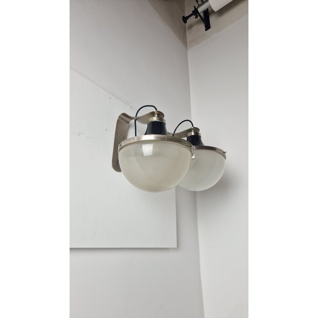 Vintage Pi Wall Lamp Light by Sergio Mazza for Artemide, 1960s, Set of 2 For Sale - Image 9 of 15