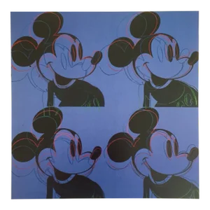 Andy Warhol Foundation Vintage 1995 Pop Art Lithograph Print " Myths : Mickey Mouse " 1981