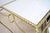 Mid 20th Century Vintage Italian Hollywood Regency Gold Rope Mirror Top 3 Pc Nesting Side Tables For Sale - Image 5 of 12