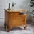 Louis XV Style Bedside Table in Birds-Eye Maple, 1950 For Sale - Image 6 of 7