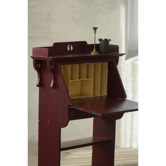 Vintage Drop-Front Painted Secretaire, 1920s For Sale - Image 10 of 18