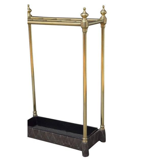 Late Victorian Brass Umbrella Stand For Sale - Image 4 of 7