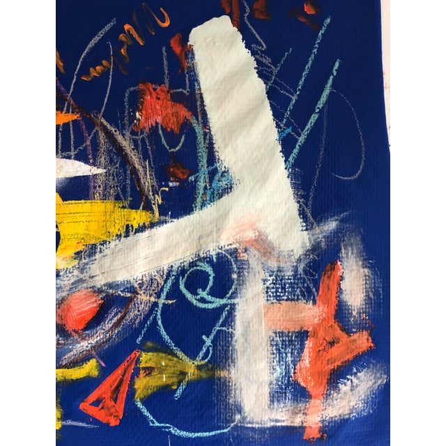 Abstract #79 Original Acrylic Painting on Nylon by Erik Sulander For Sale - Image 4 of 5