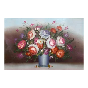 Blue and Red Flower Still Life (9), Chuju Sheng