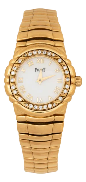 Piaget Tangara 18k Yellow Gold & Diamond Bezel Set Ladies Watch