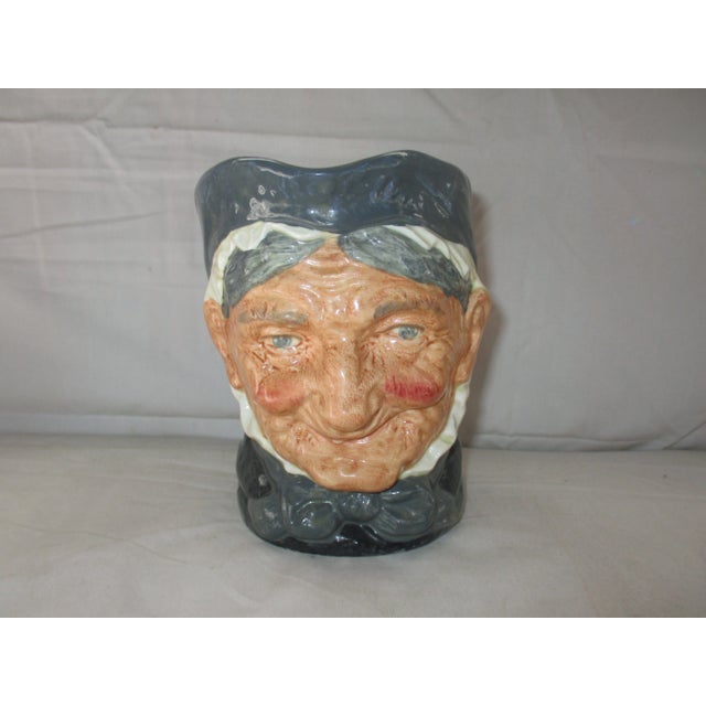 Gray Vintage England Royal Doulton Granny Character Toby Jug For Sale - Image 8 of 8