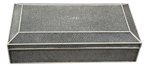 Modern Shagreen Clad Jewelry Box
