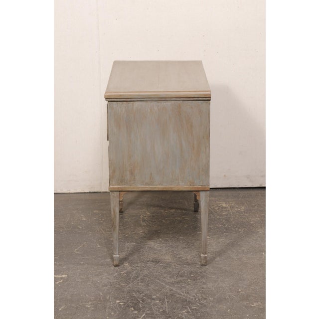 French Painted 2-Drawer Chest, 19th C. For Sale - Image 9 of 12