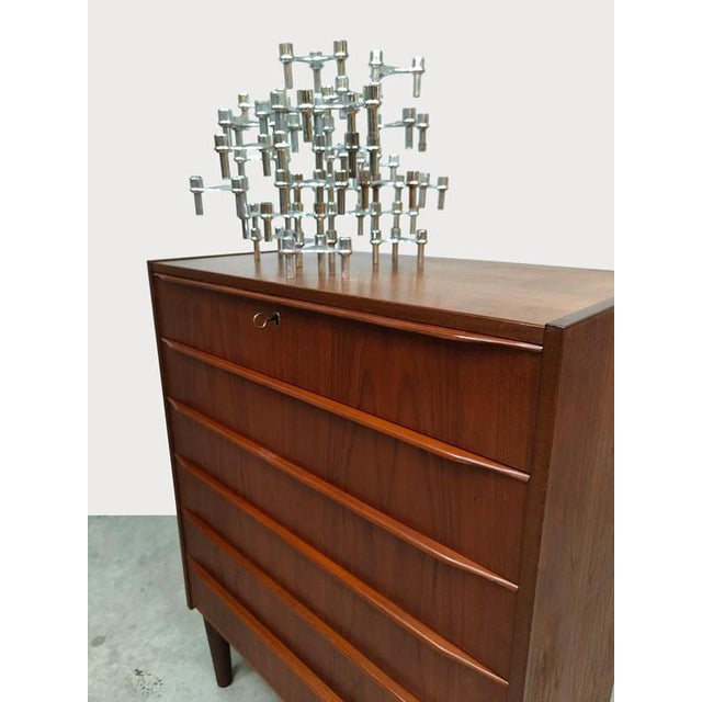 Vintage Danish Chest of Drawers in Teak, 1950s For Sale - Image 6 of 6